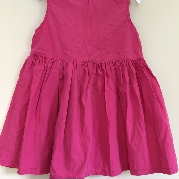 Fuchsia Pink Toddler Little Girls Sleeveless Fit & Flare Gray shift Dress - Picture 8 of 16